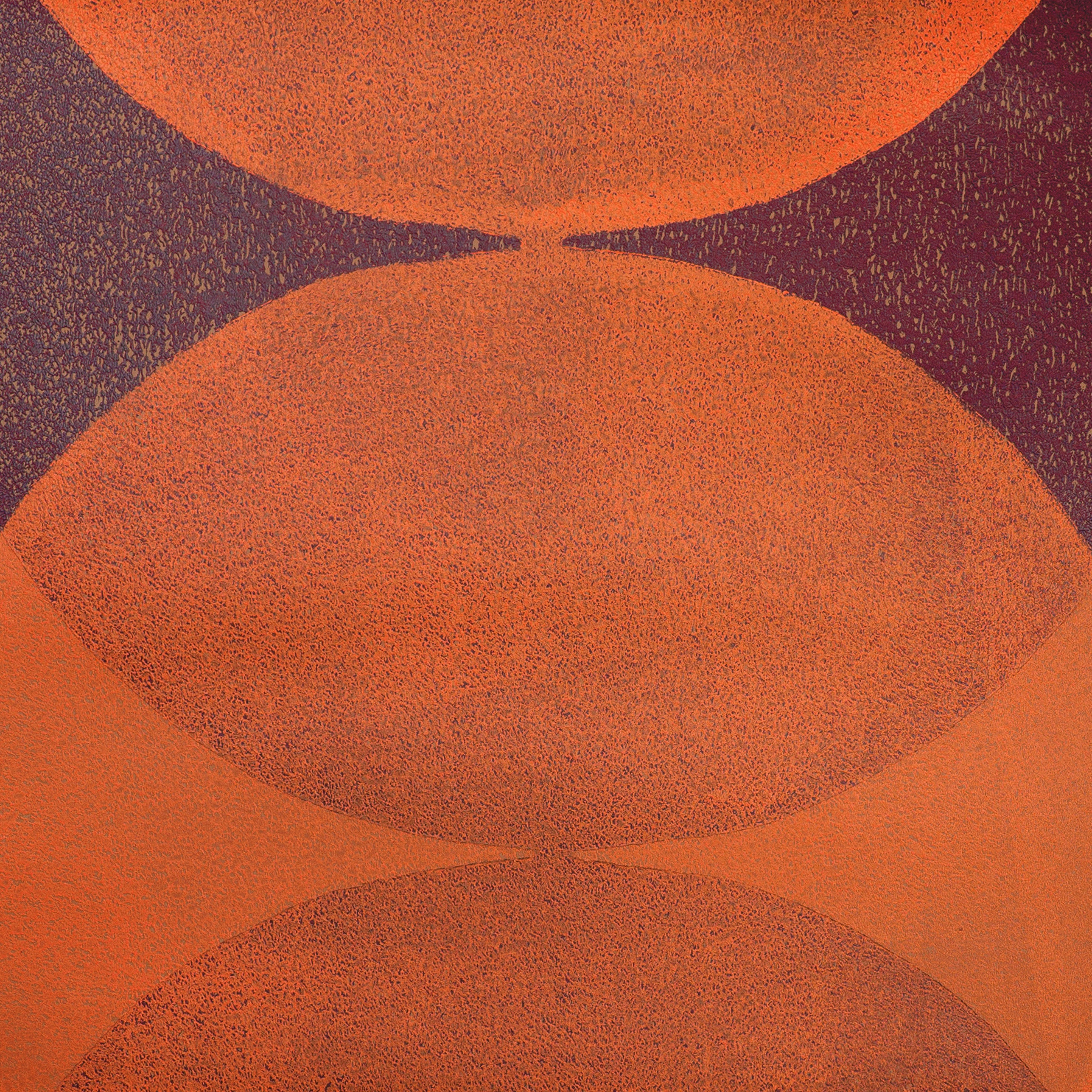 Orange & Aubergine "Solar Eclipse"