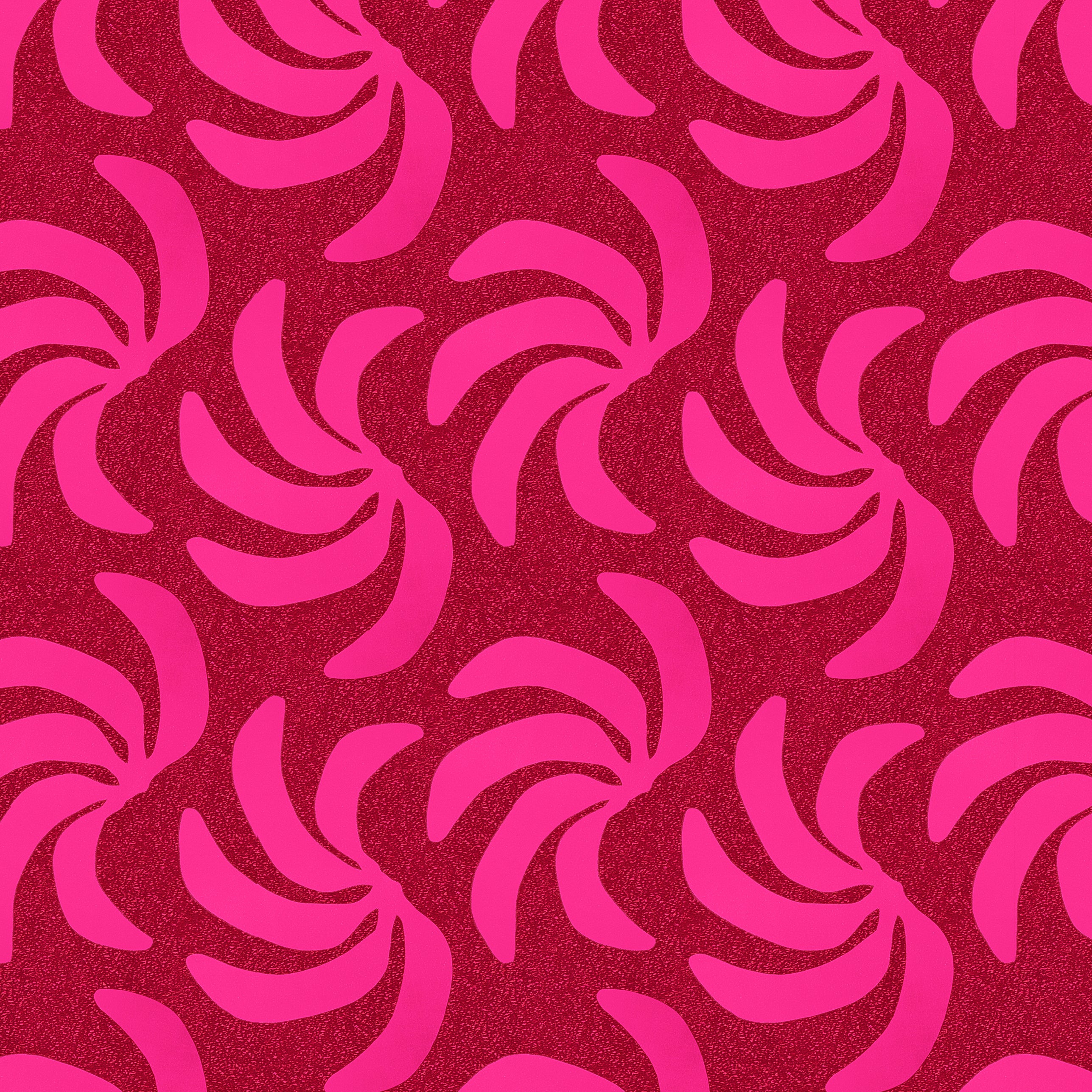 Terra & soft pink "Let's go Bananas" Wallpaper