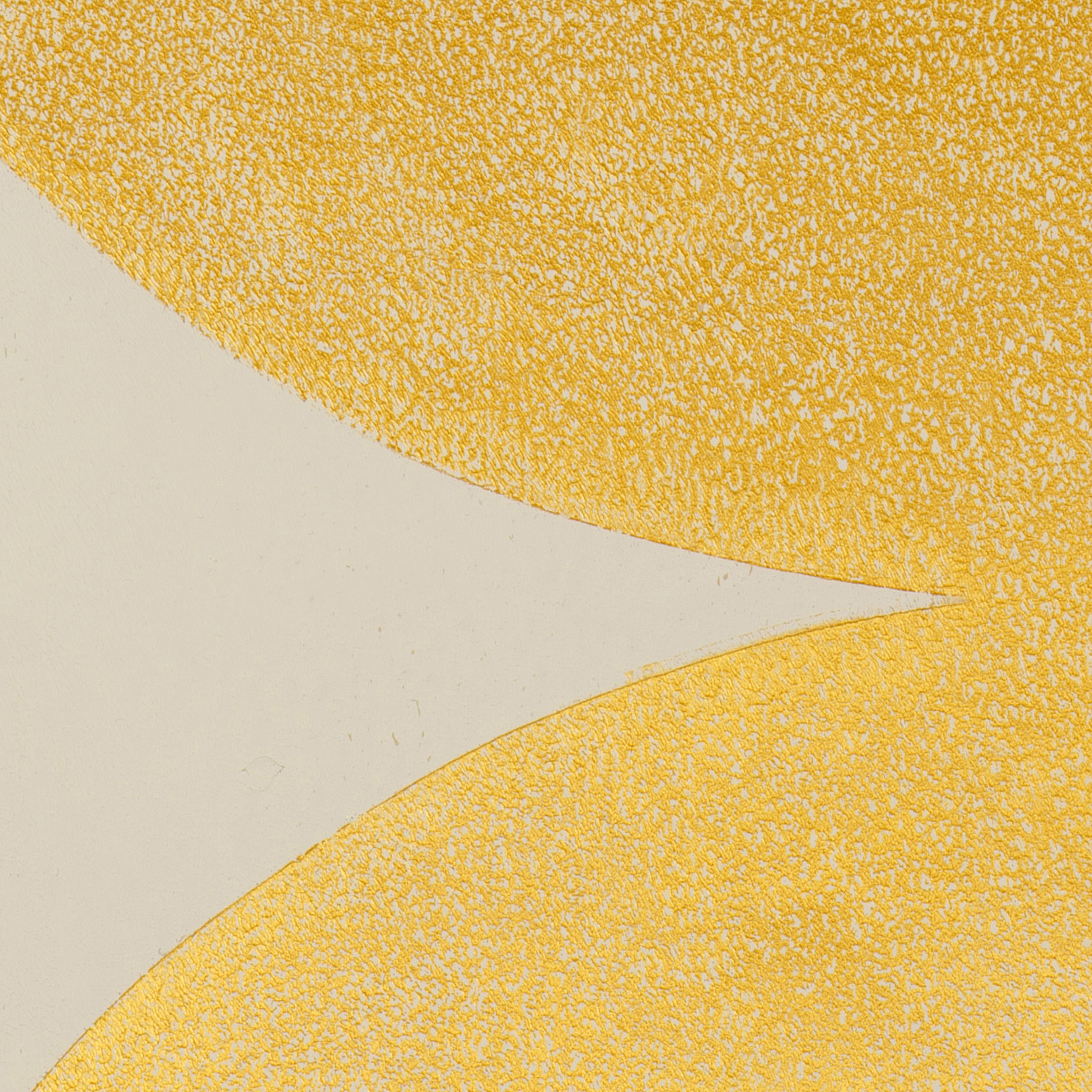 Large wall art in light beige and gold circular forms I Handmade poster Enkel Art Studio