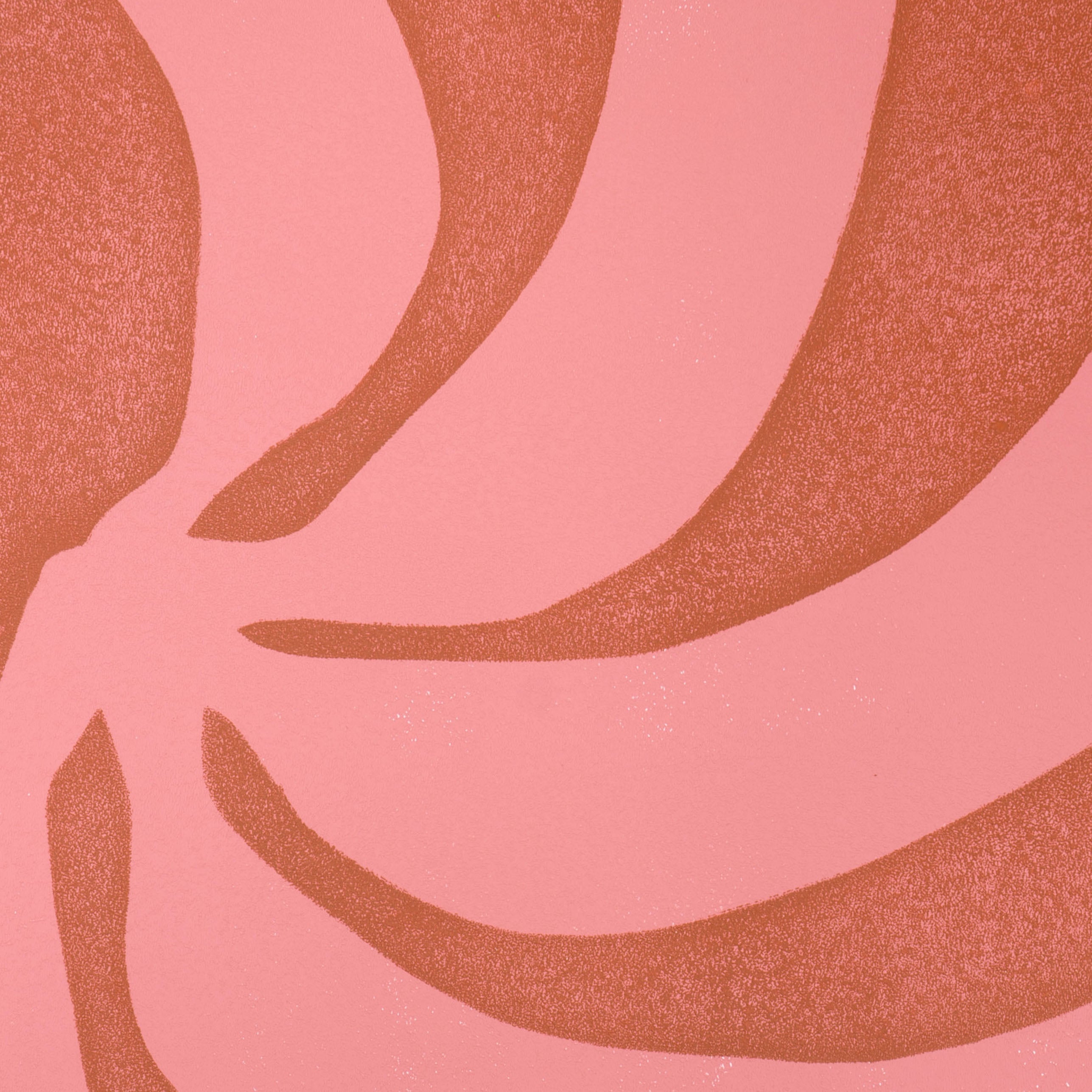 Large art print of a bunch of terra and soft pink fruits I Handmade poster Enkel Art Studio