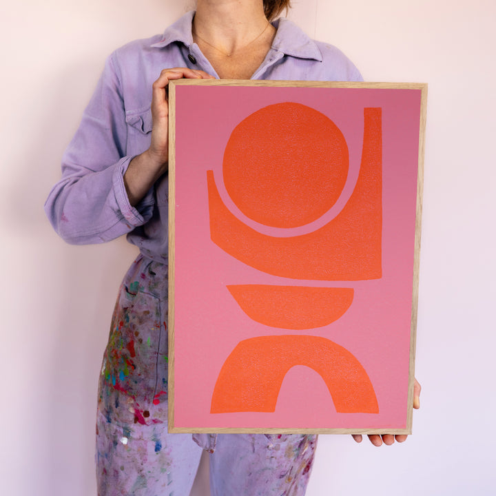 Soft pink & orange - Earth
