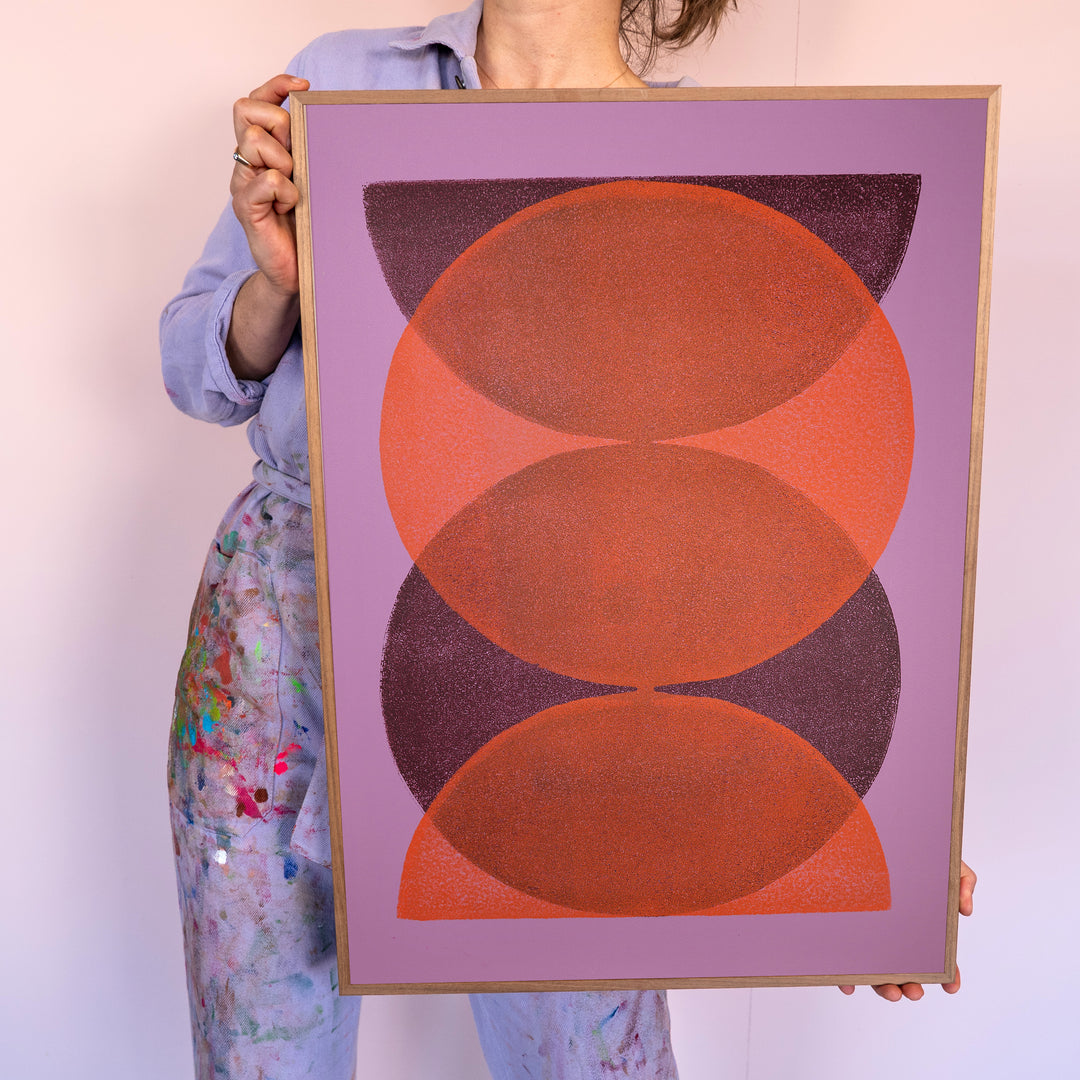 Lilac & orange - Solar Eclipse