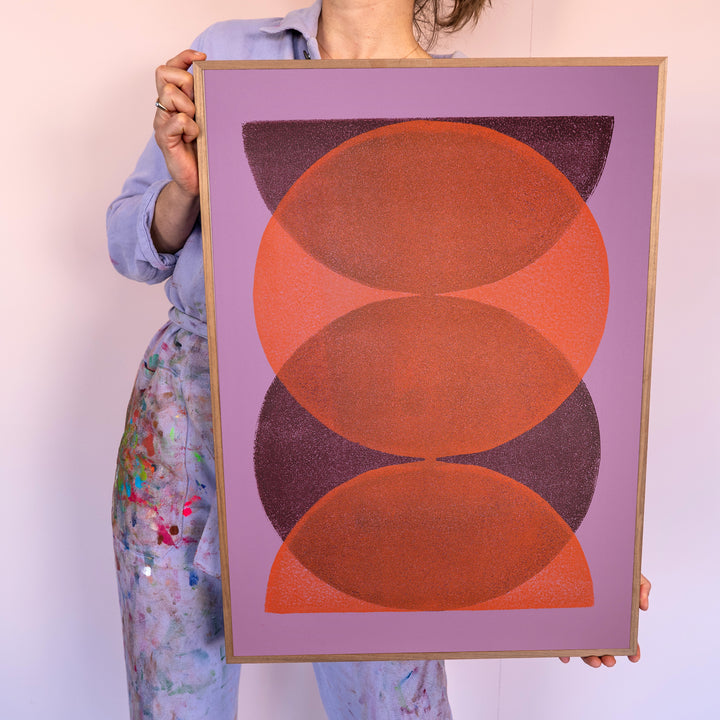 Lilac & orange - Solar Eclipse