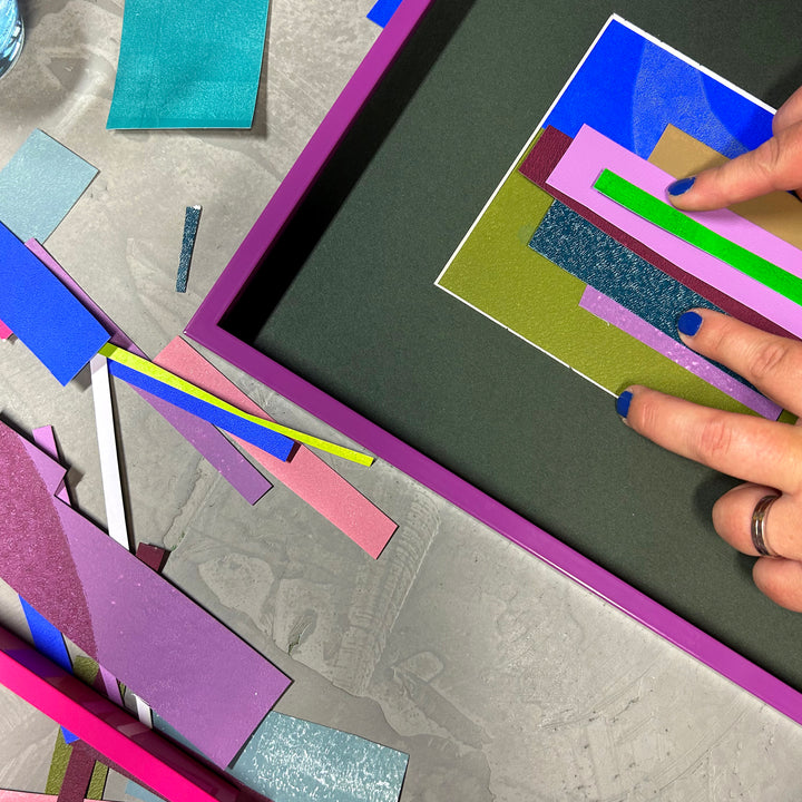 Enkel Art Studio Colour Collage workshop
