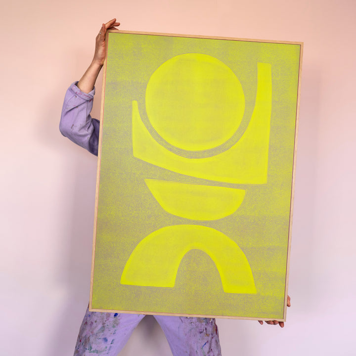 Electric yellow & beige - Earth