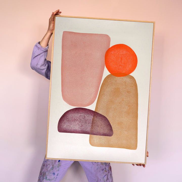 Beige & orange - Mithai