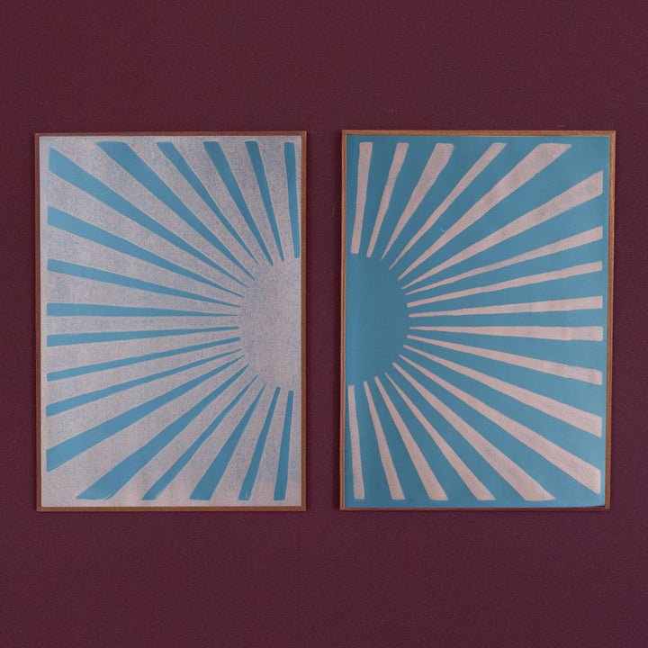 Sky blue & chalk - Sunrise Seekers duo