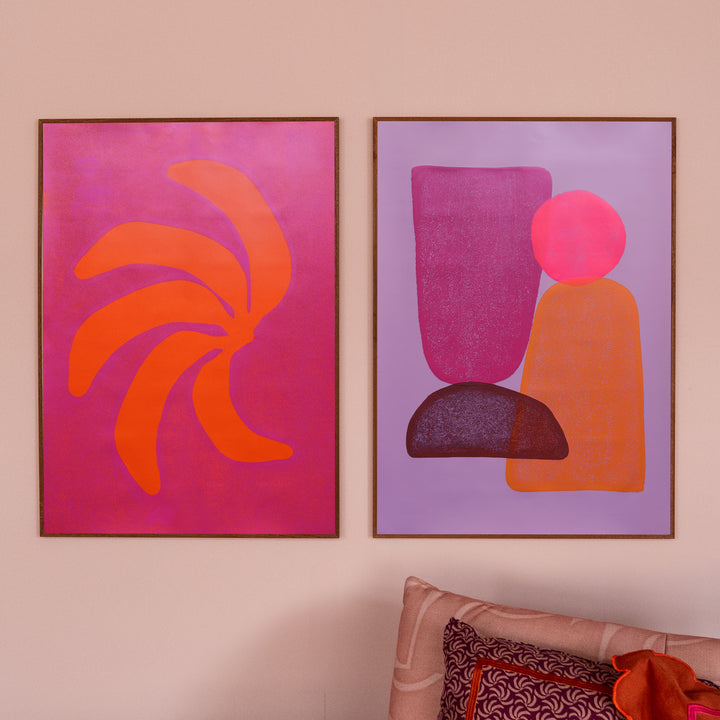 Pink & orange - Let's go Bananas & Mithai duo