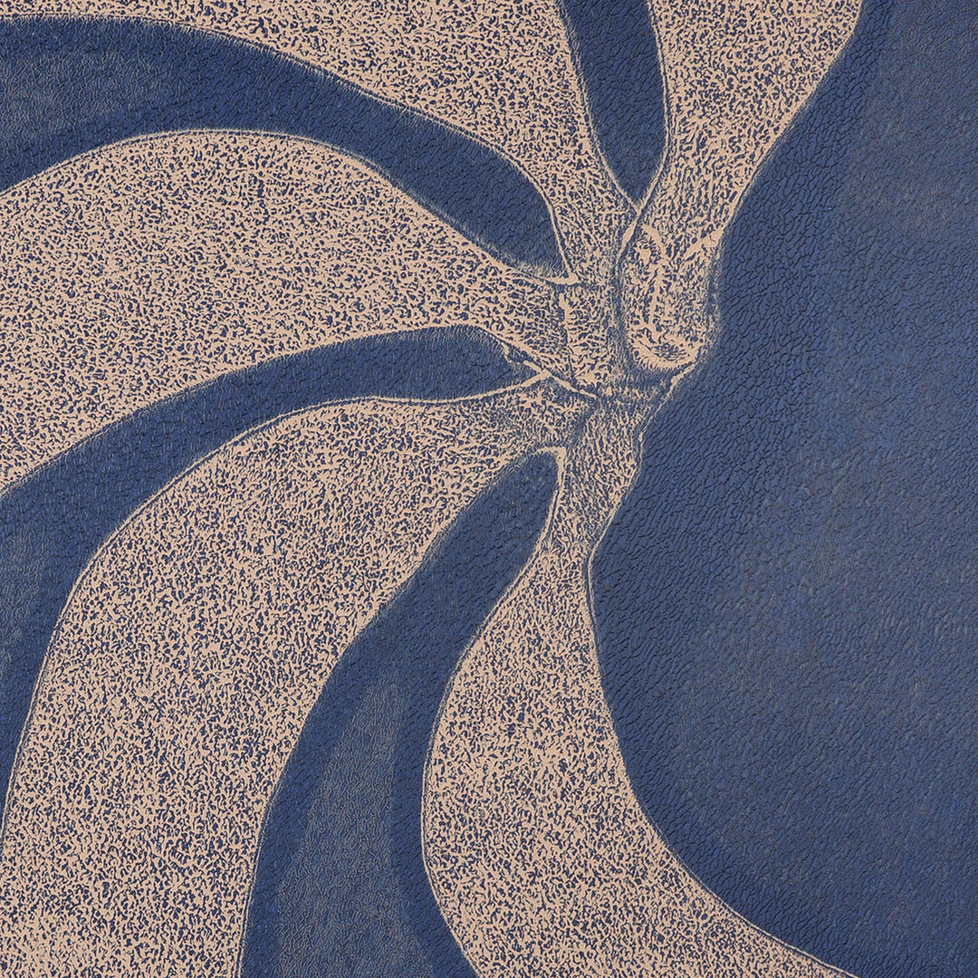 Handmade wall art with denim blue bananas I Handmade poster Enkel Art Studio