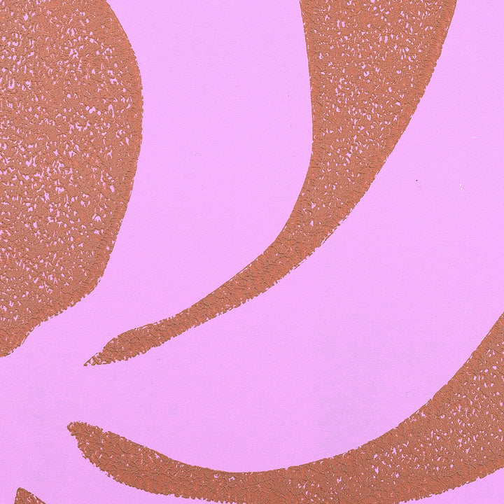 Colorful wall art in lilac and terra I Handmade poster Enkel Art Studio