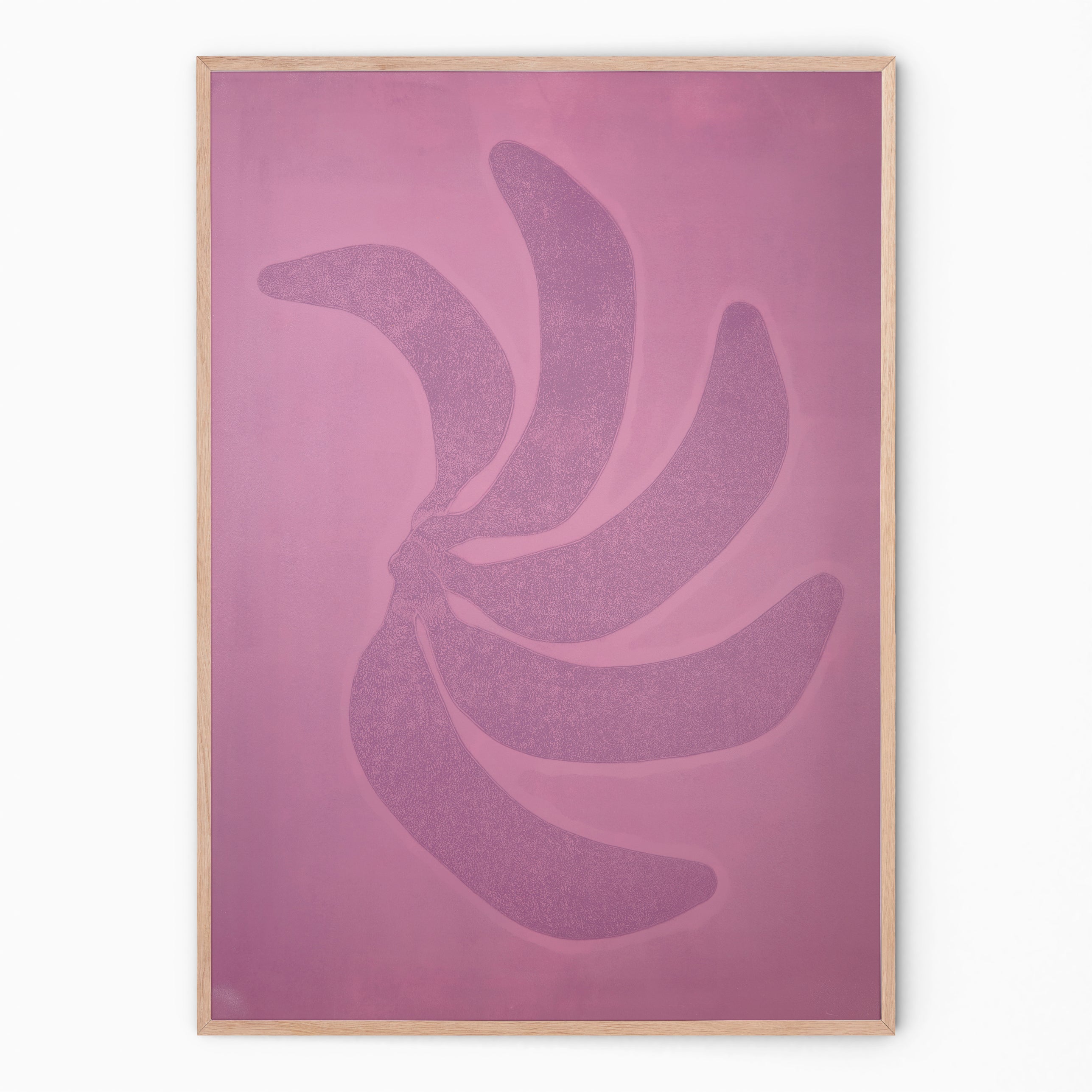 Large art print of a bunch of soft purple fruits I Handmade poster Enkel Art Studio