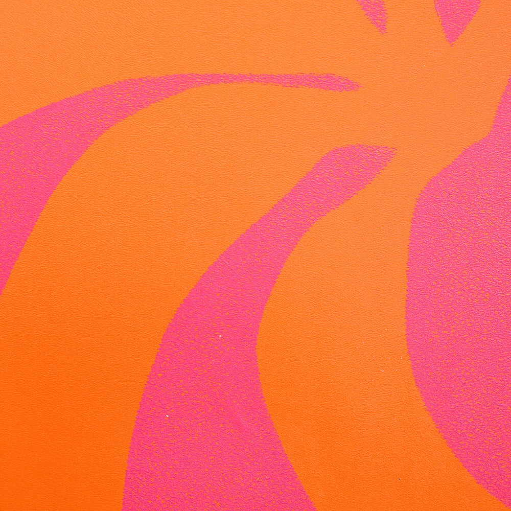 Large art print of a bunch of pink and orange fruits I Handmade poster Enkel Art Studio