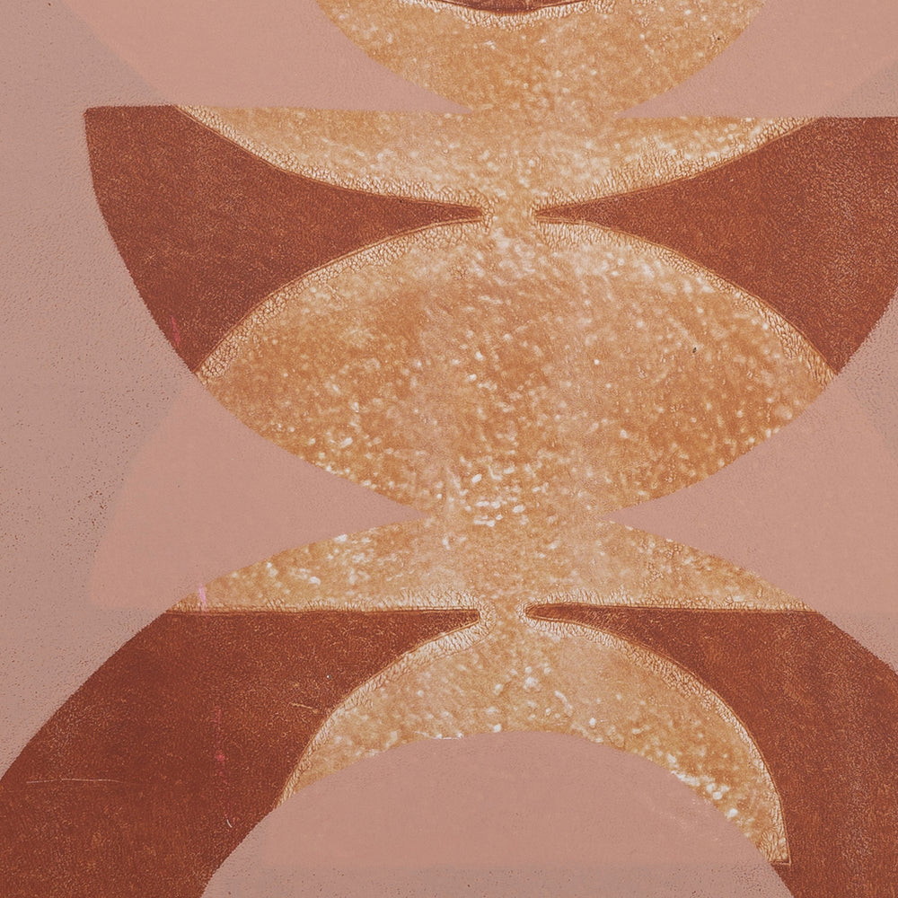 Terra and nude Abstract wall art for your gallery wall I Handmade poster Enkel Art Studio