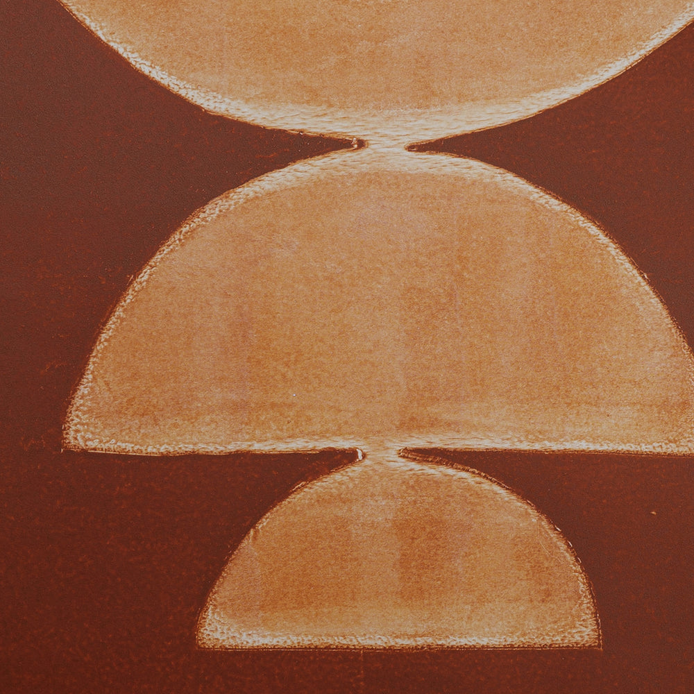 Terracotta Abstract wall art for your gallery wall I Handmade poster Enkel Art Studio