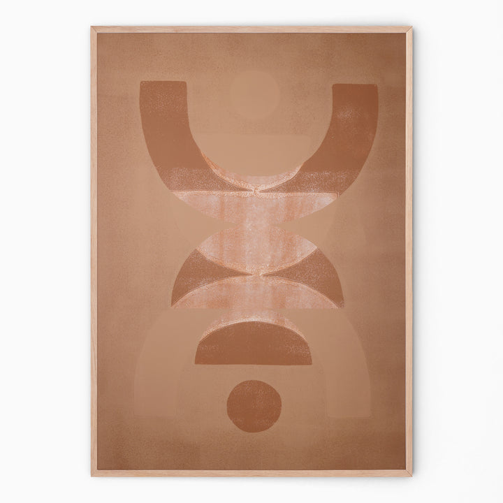 Buy large abstract art against sand background I Handmade poster Enkel Art Studio