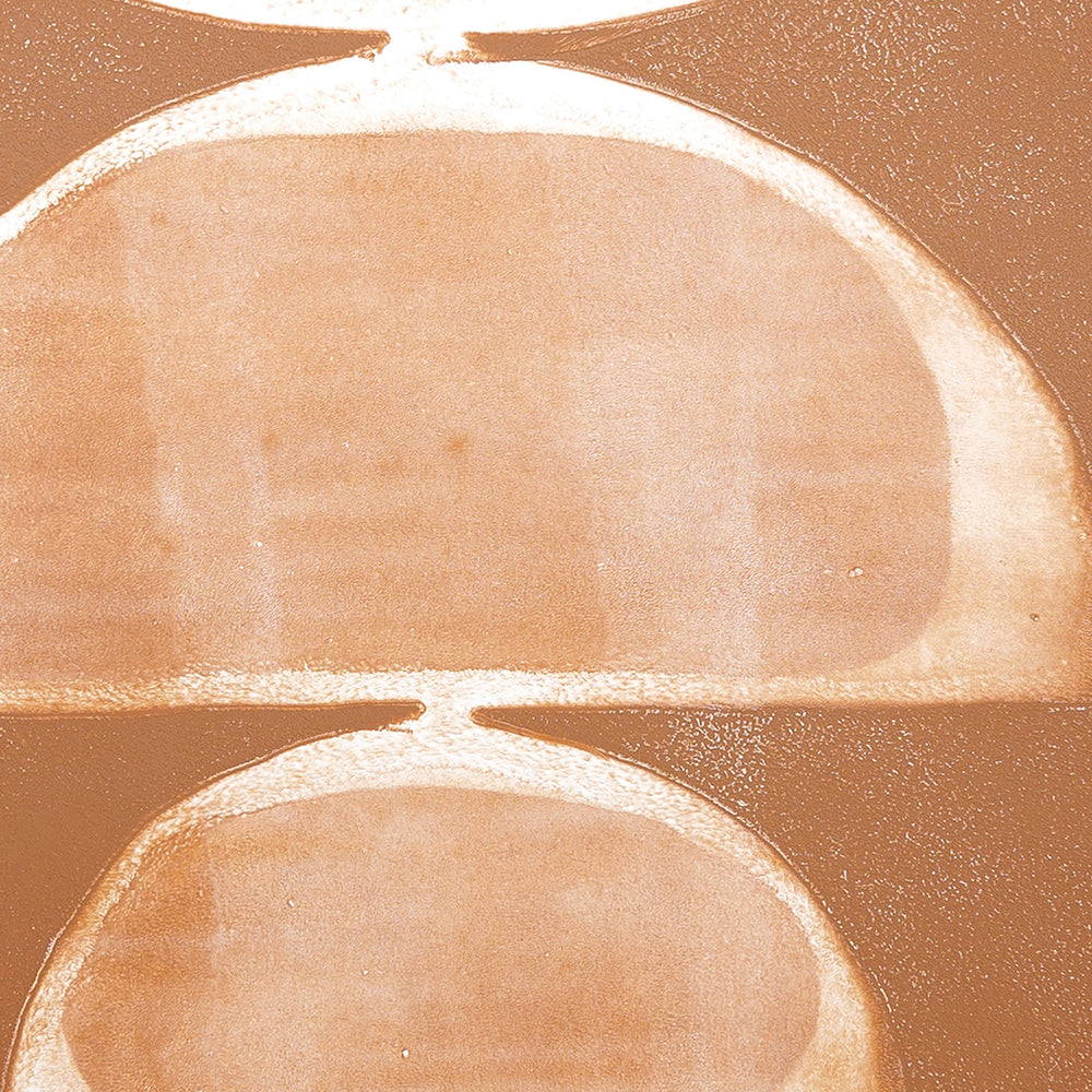 Buy large abstract art against terracotta background I Handmade poster Enkel Art Studio