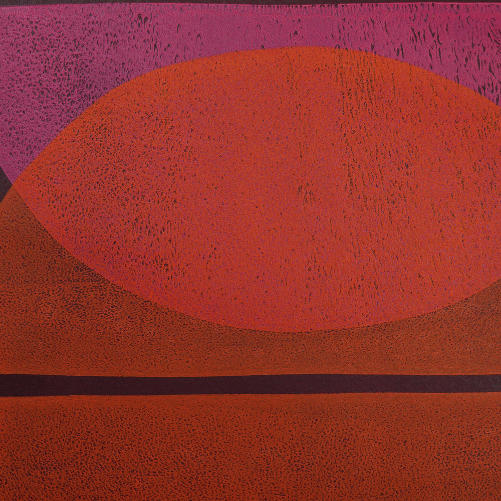 Orange and chocolate Masala sunset art print Handmade poster Enkel Art Studio