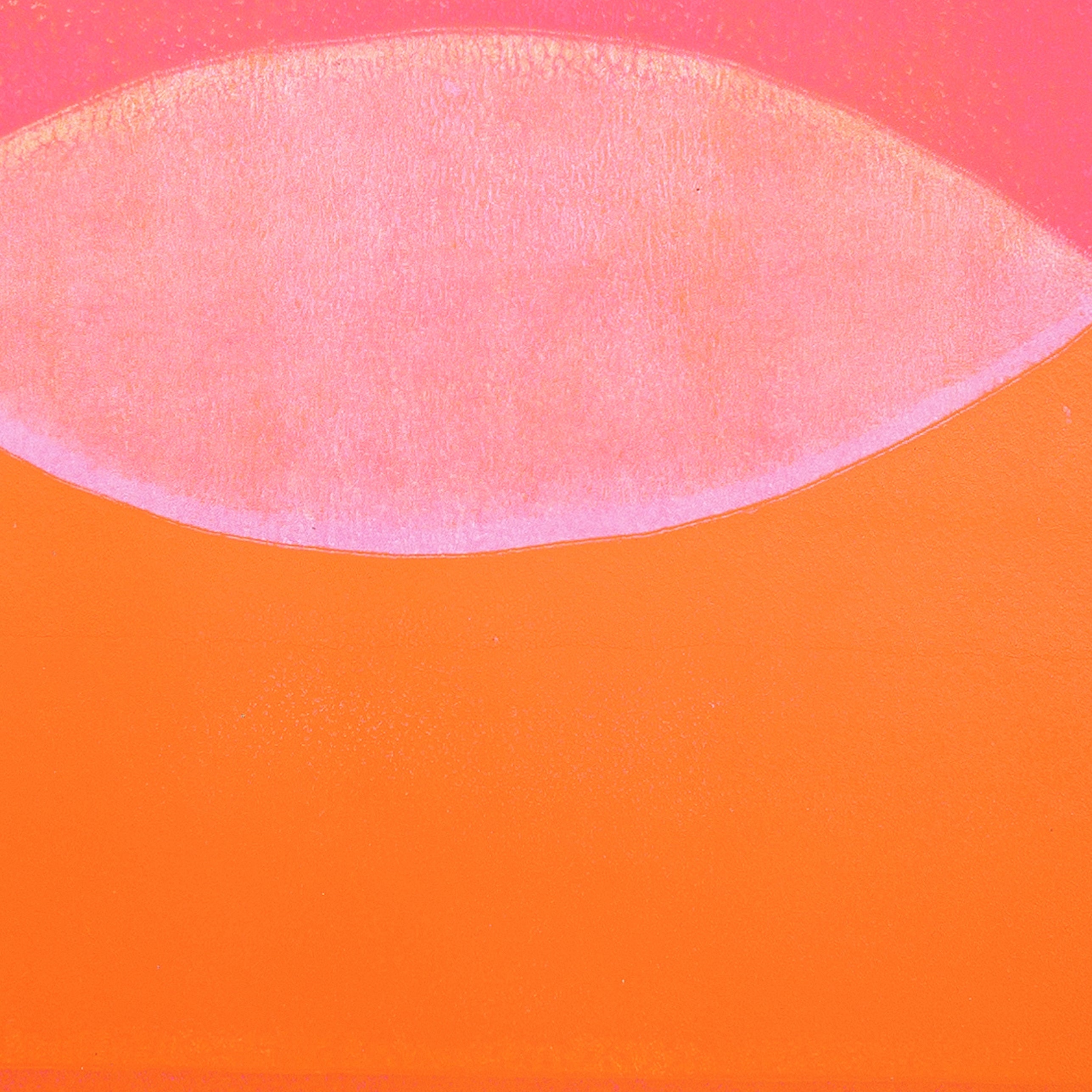 Orange and pink Masala sunset art print Handmade poster Enkel Art Studio