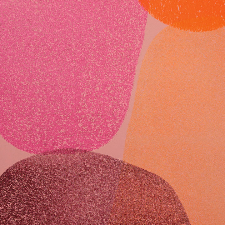 Indian colorful art in circular shapes I Handmade poster Enkel Art Studio