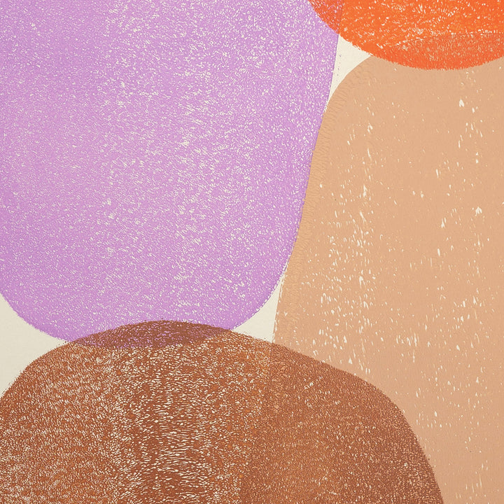 Indian colorful art in circular shapes I Handmade poster Enkel Art Studio