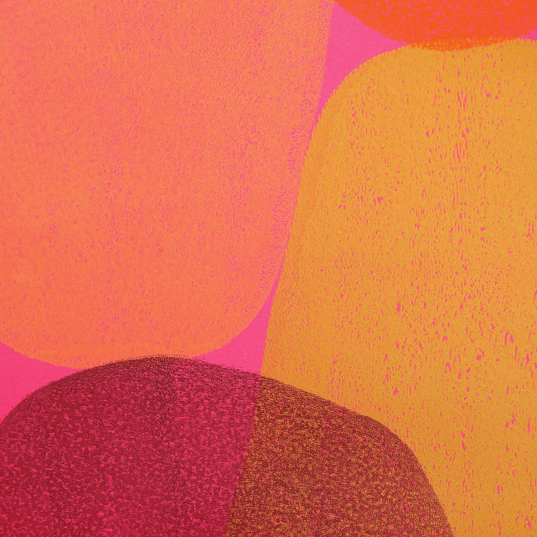 Indian colorful art in circular shapes I Handmade poster Enkel Art Studio