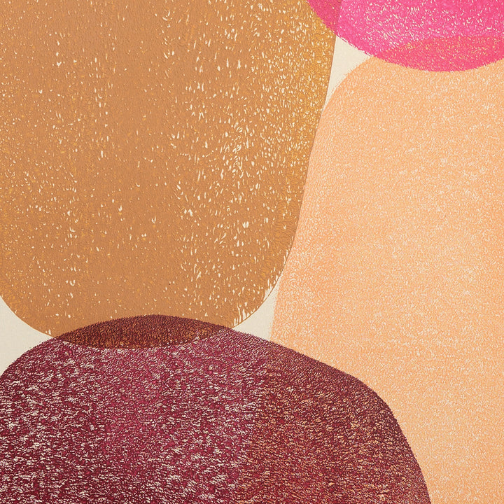 Indian colorful art in circular shapes I Handmade poster Enkel Art Studio