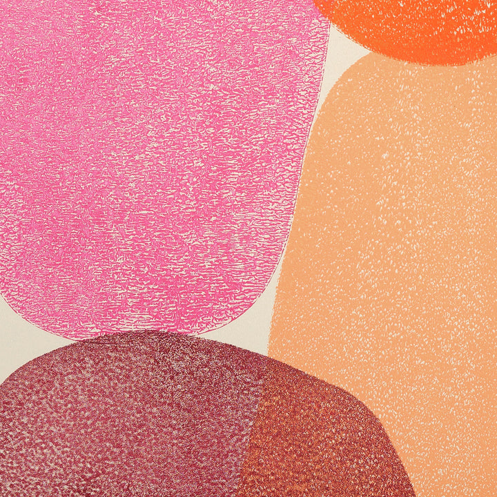 Indian colorful art in circular shapes I Handmade poster Enkel Art Studio