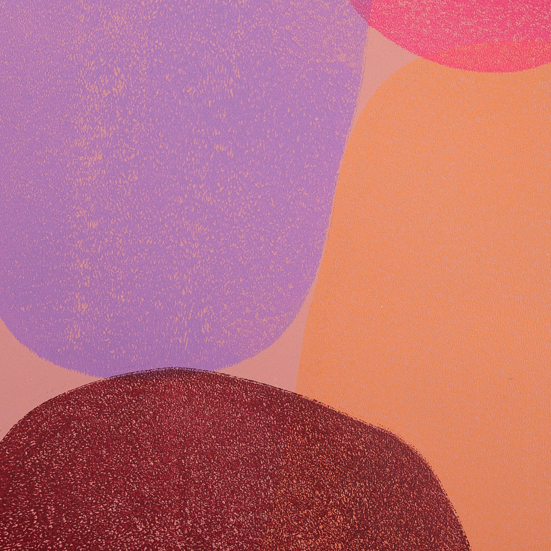 Indian colorful art in circular shapes I Handmade poster Enkel Art Studio