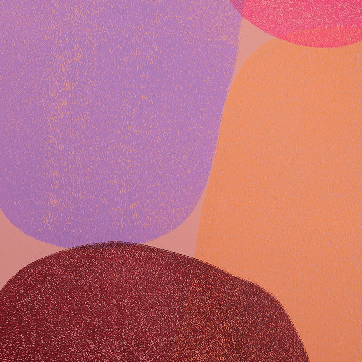 Indian colorful art in circular shapes I Handmade poster Enkel Art Studio