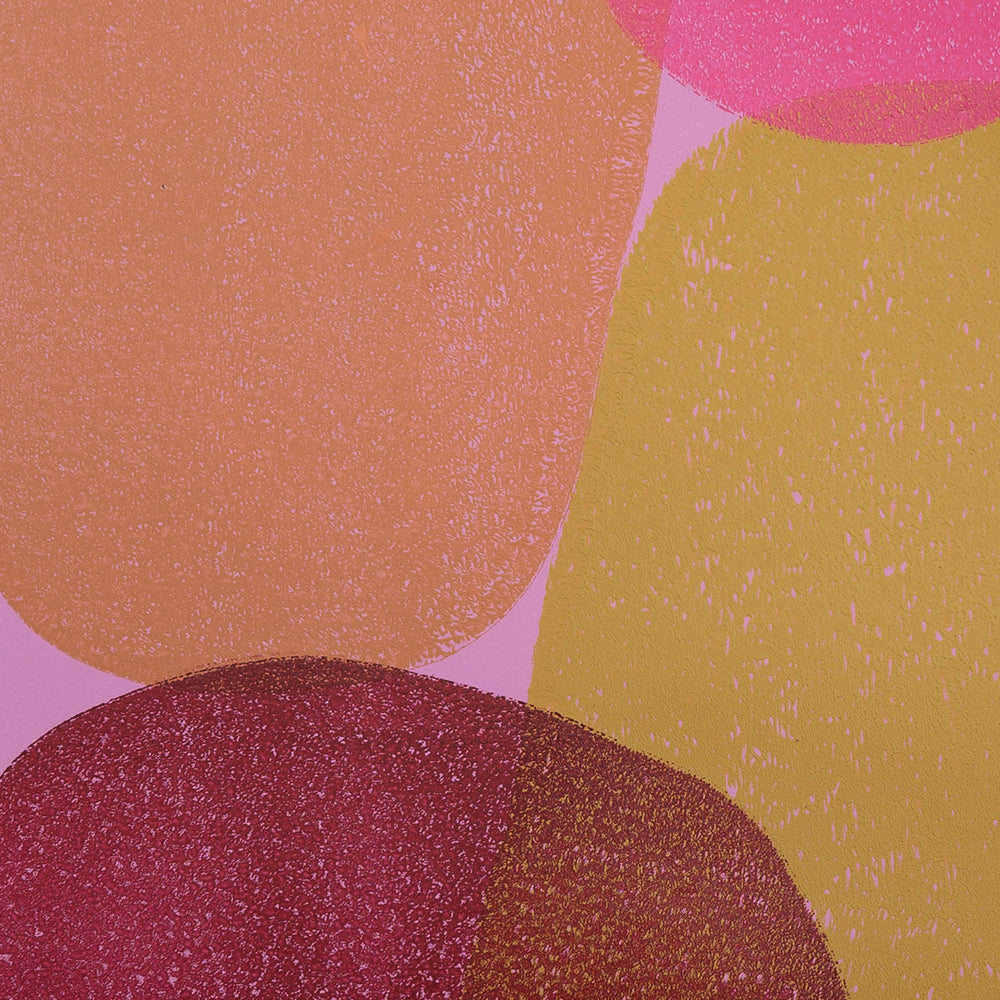 Indian colorful art in circular shapes I Handmade poster Enkel Art Studio