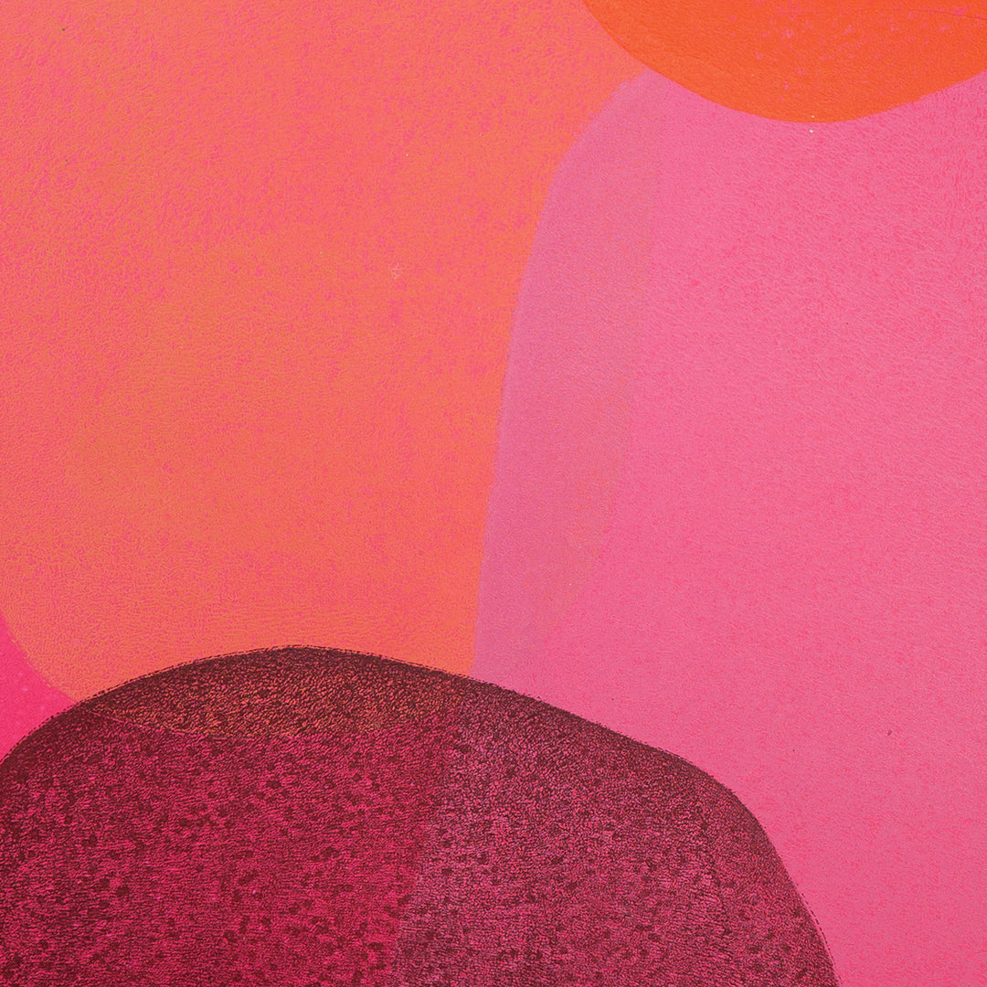 Indian colorful art in circular shapes I Handmade poster Enkel Art Studio