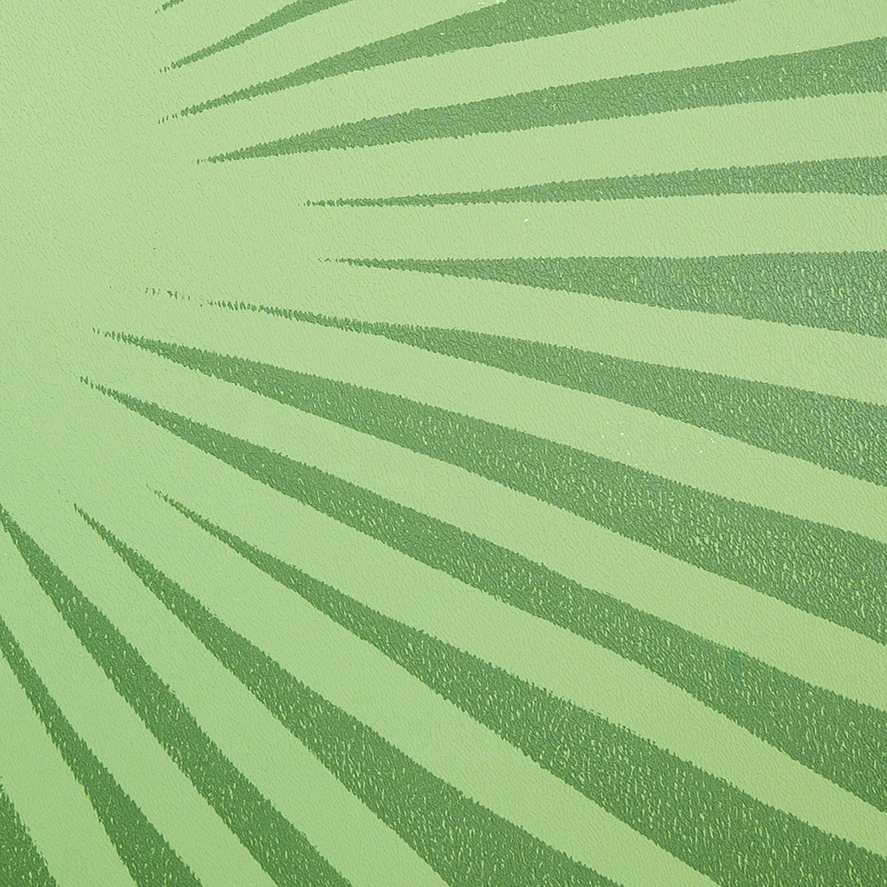 Grass green botanical print with palm branch I Handmade poster Enkel Art Studio