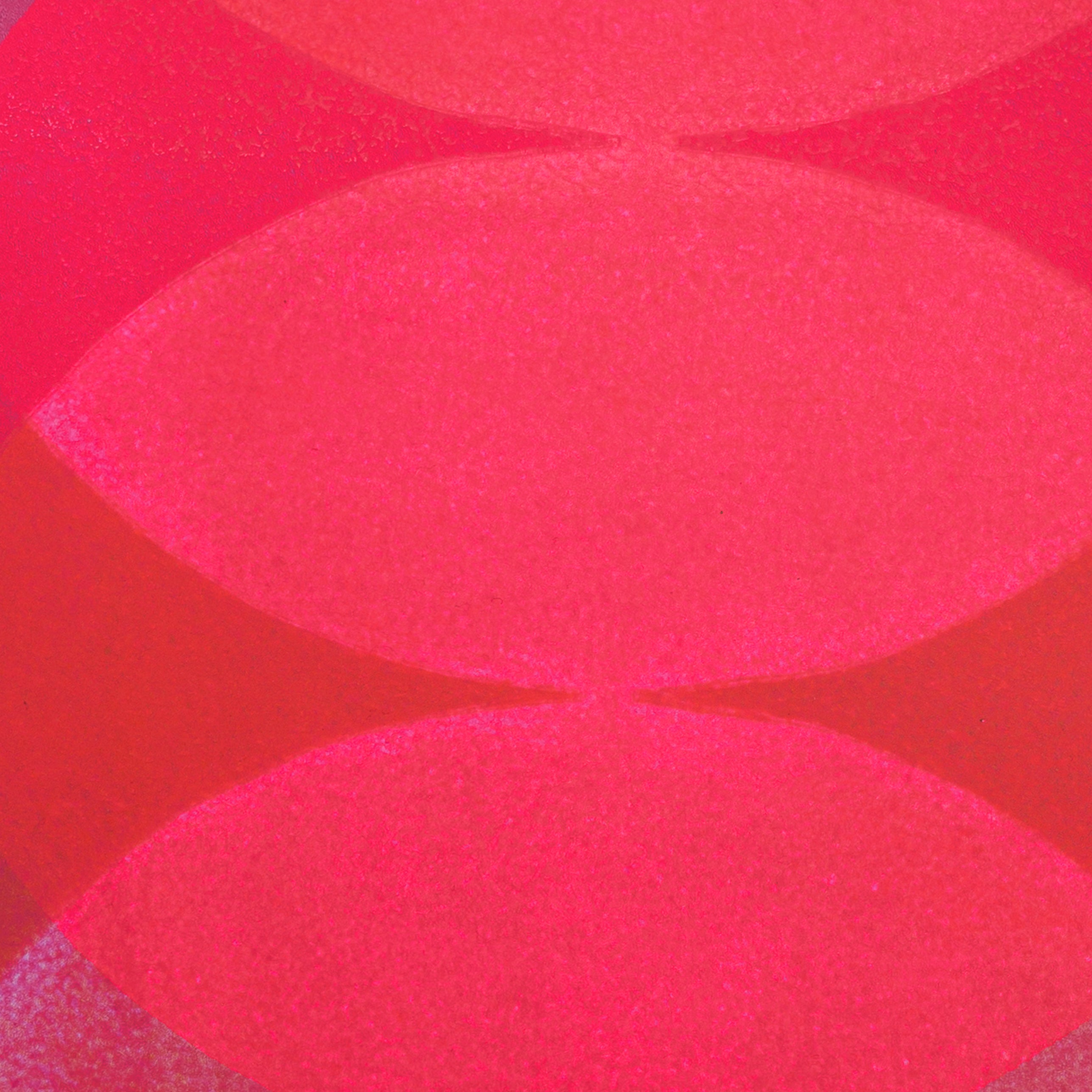 Fluor pink Round wall decoration I Handmade poster Enkel Art Studio