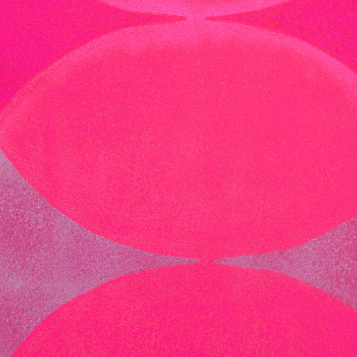 Fluor pink Round wall decoration I Handmade poster Enkel Art Studio