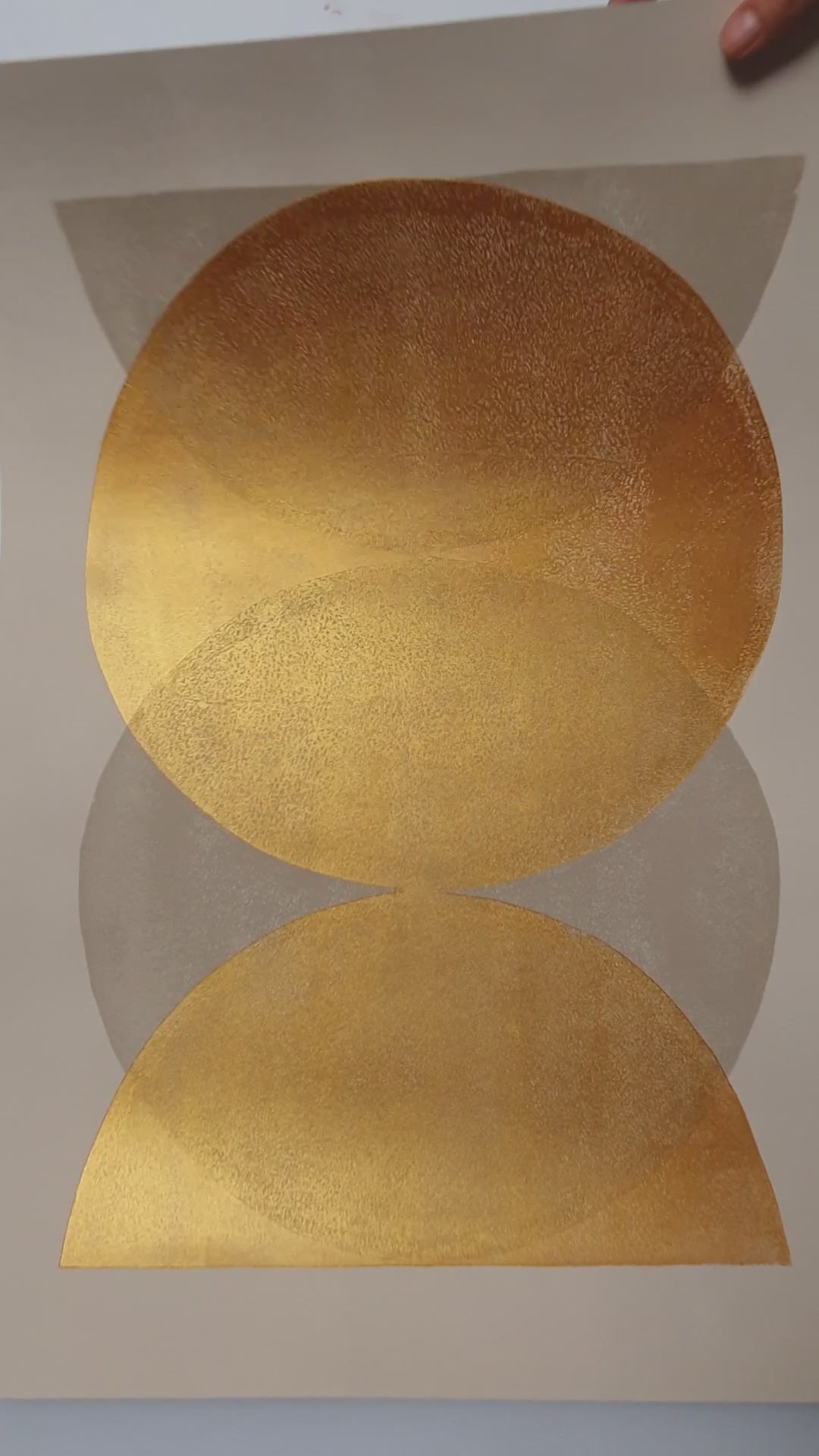 Gold & sand "Solar Eclipse"