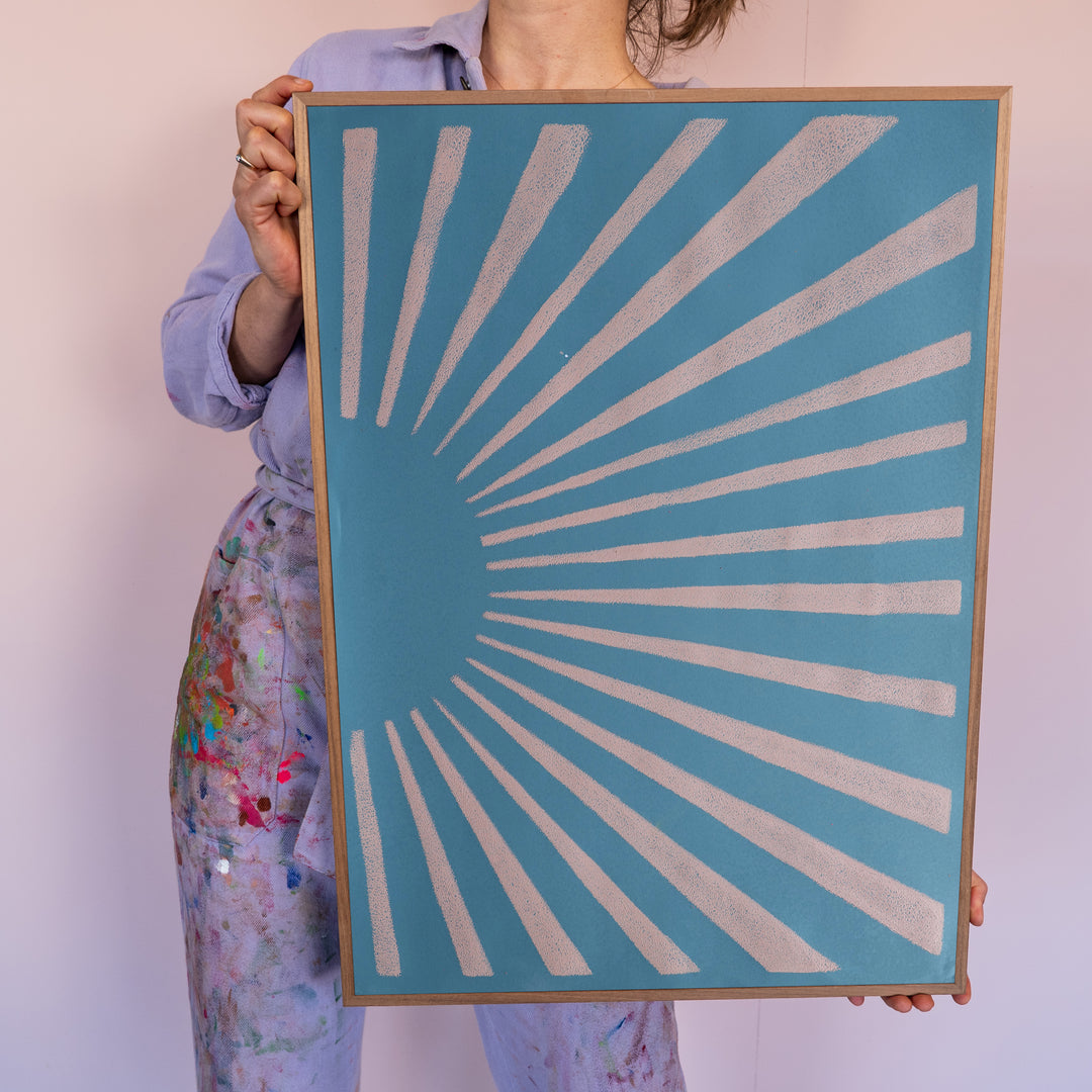 Sky blue & chalk - Sunrise Seekers duo