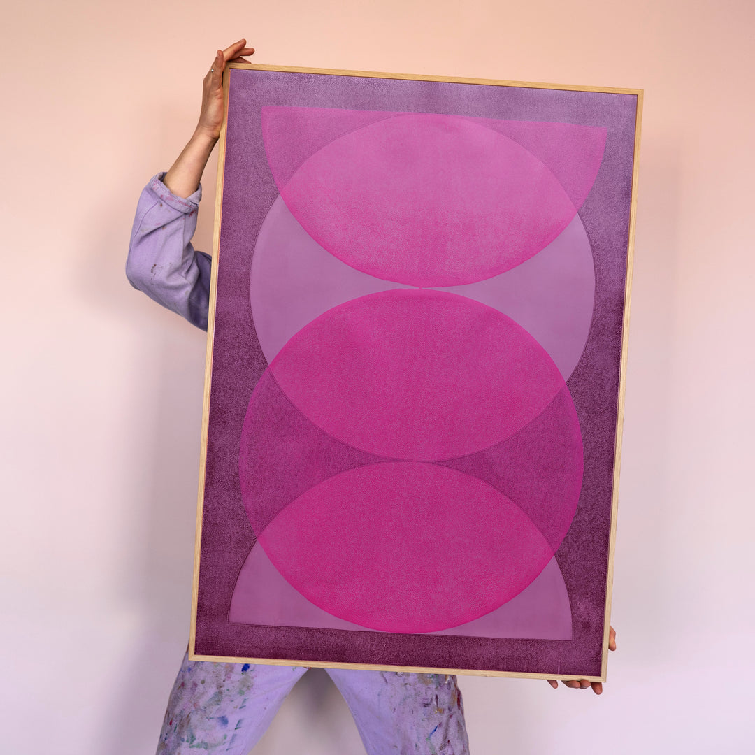 Pink & aubergine - Solar Eclipse