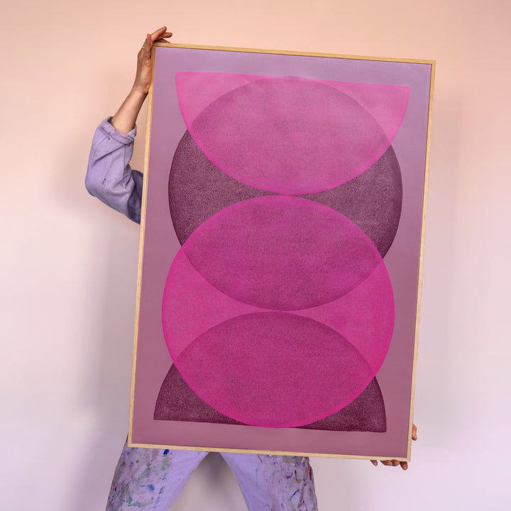 Pink & aubergine - Solar Eclipse