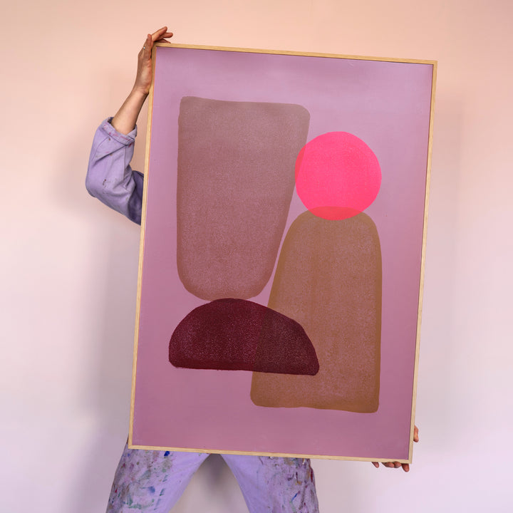 Soft terra & bright pink - Mithai