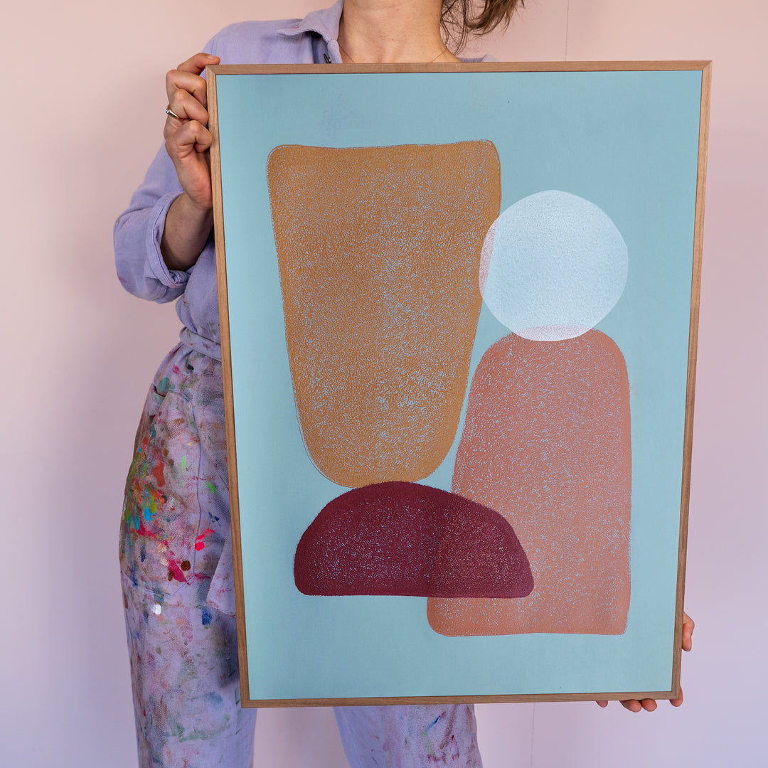 Sky blue & soft terra - Mithai