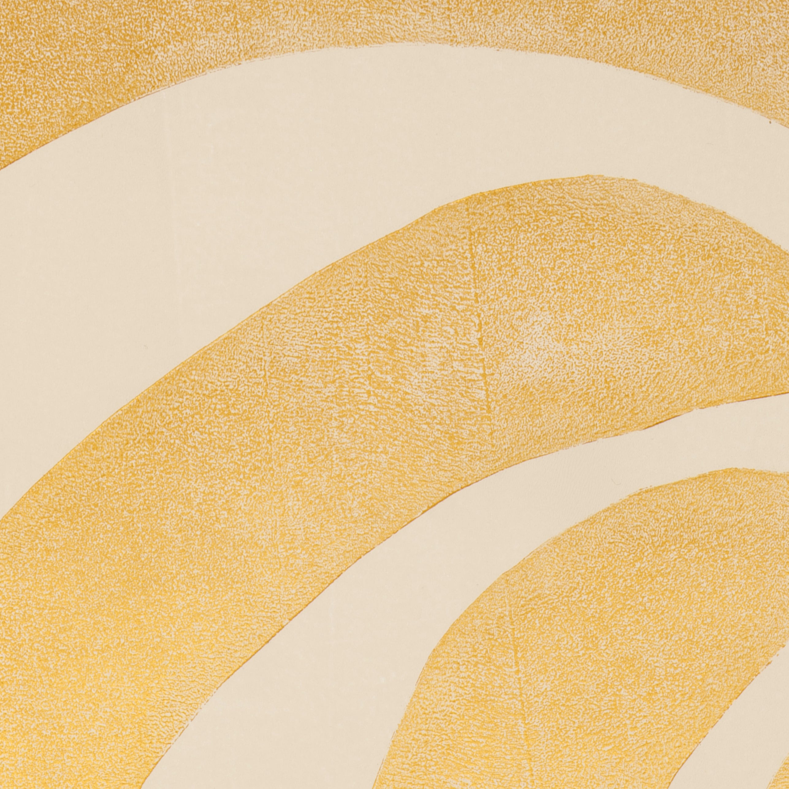 Gold & mushroom wall decor with bananas | monoprint | Enkel Art Studio