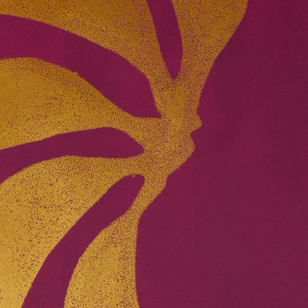 Gold & aubergine colorful print | wall art | Enkel Art Studio