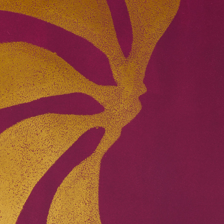Gold & aubergine colorful print | wall art | Enkel Art Studio