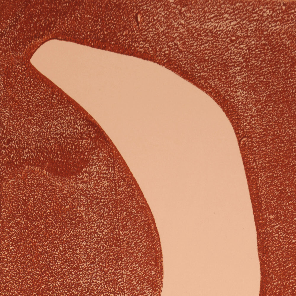 Bohemian wall decoration in terracotta & nude| monoprint | Enkel Art Studio