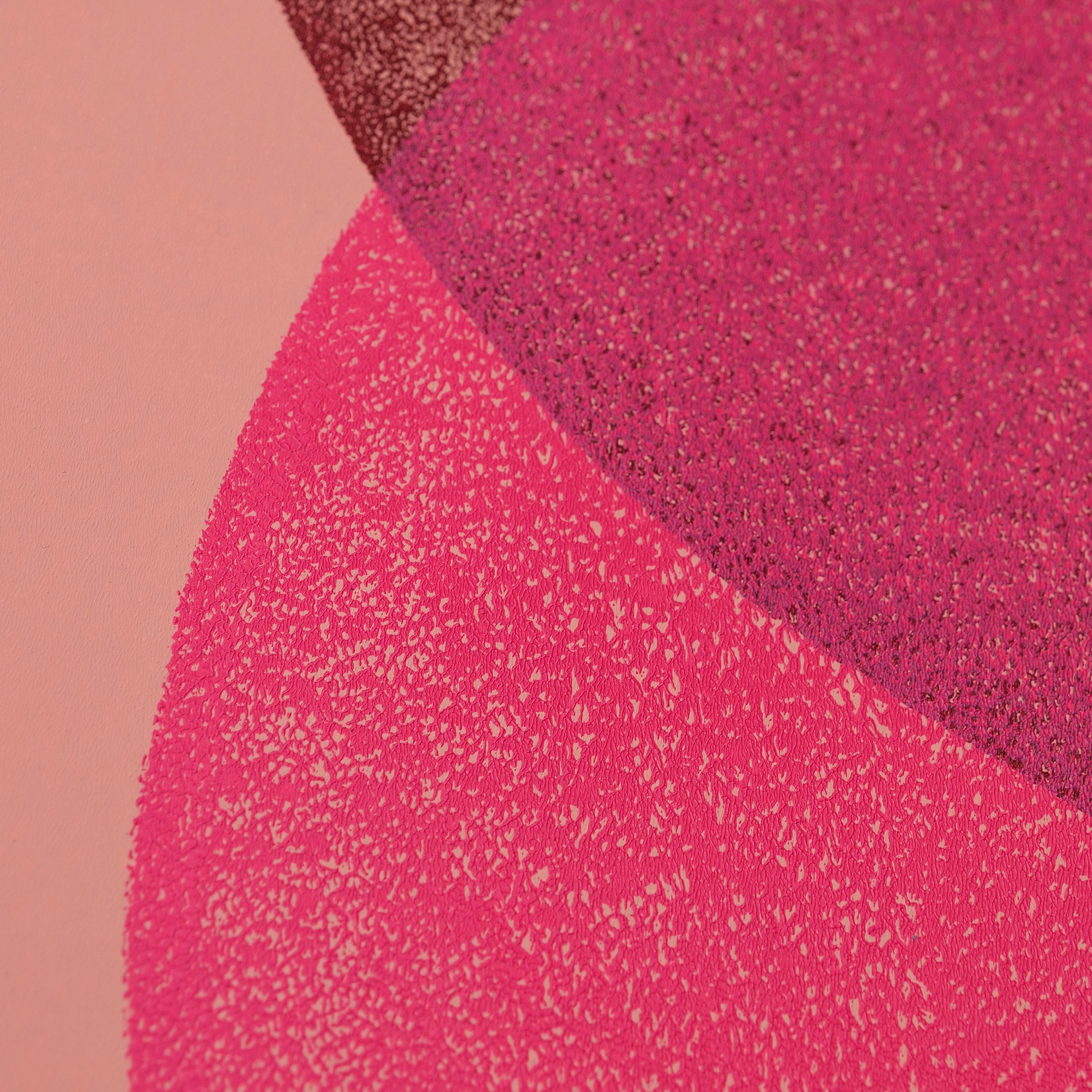Pink & aubergine "Solar Eclipse"