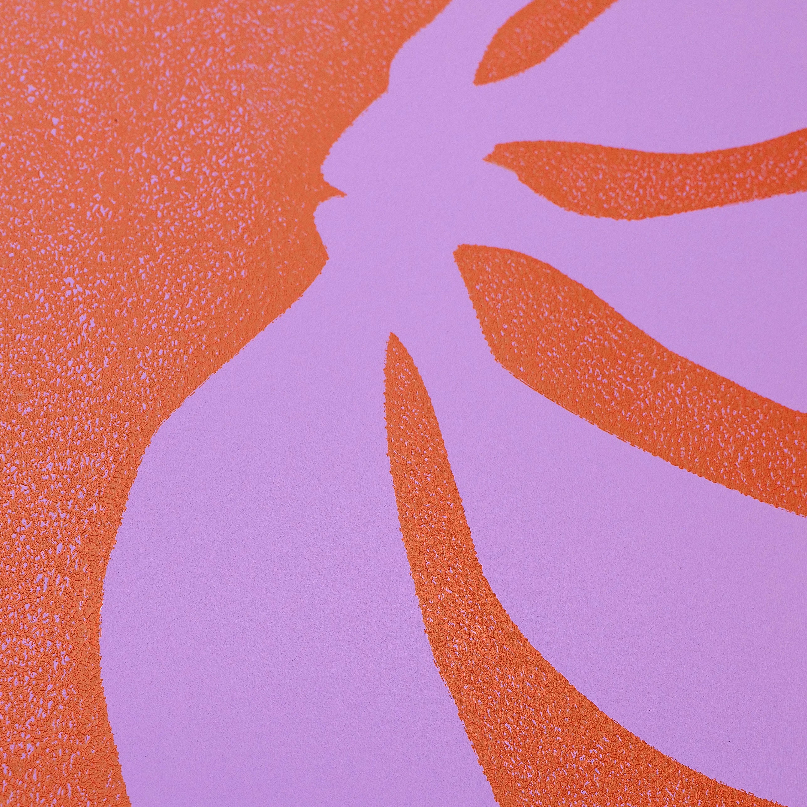 Lilac & orange "Let's go Bananas"