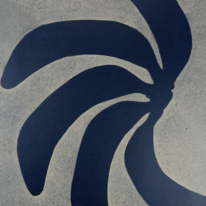 Handmade wall art with denim blue bananas I Handmade poster Enkel Art Studio