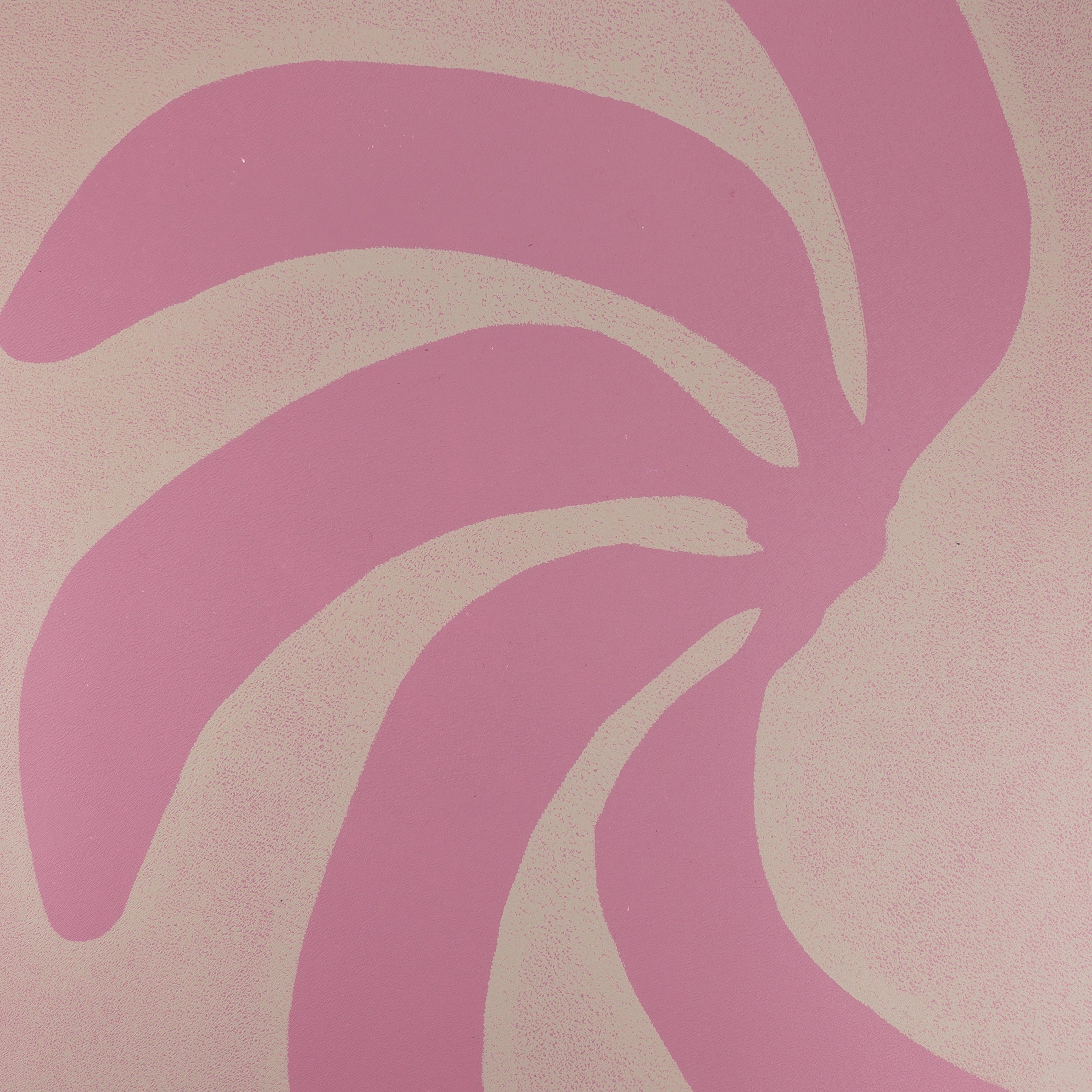 Handmade wall art with soft pink bananas I Handmade poster Enkel Art Studio