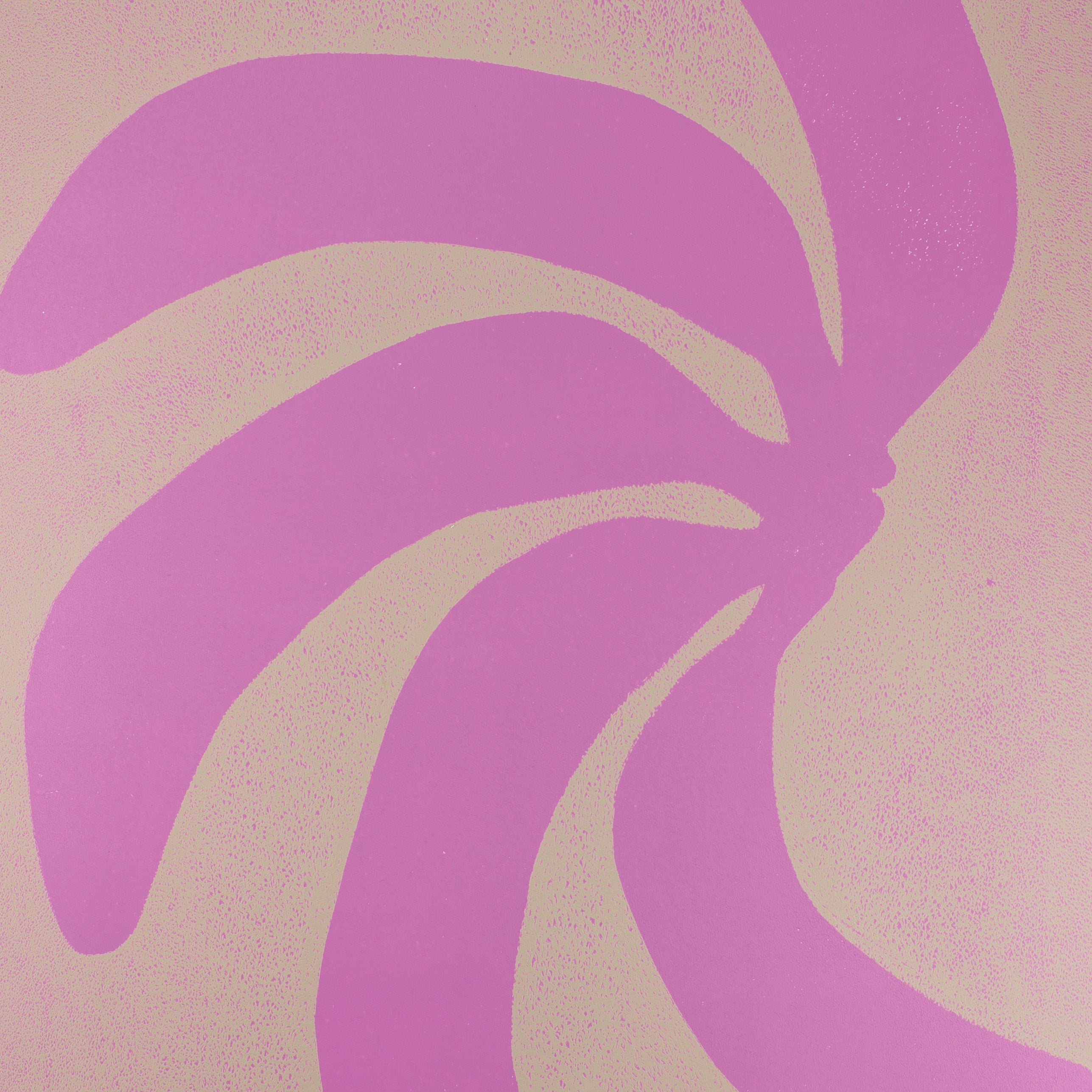 Handmade wall art with lilac bananas I Handmade poster Enkel Art Studio