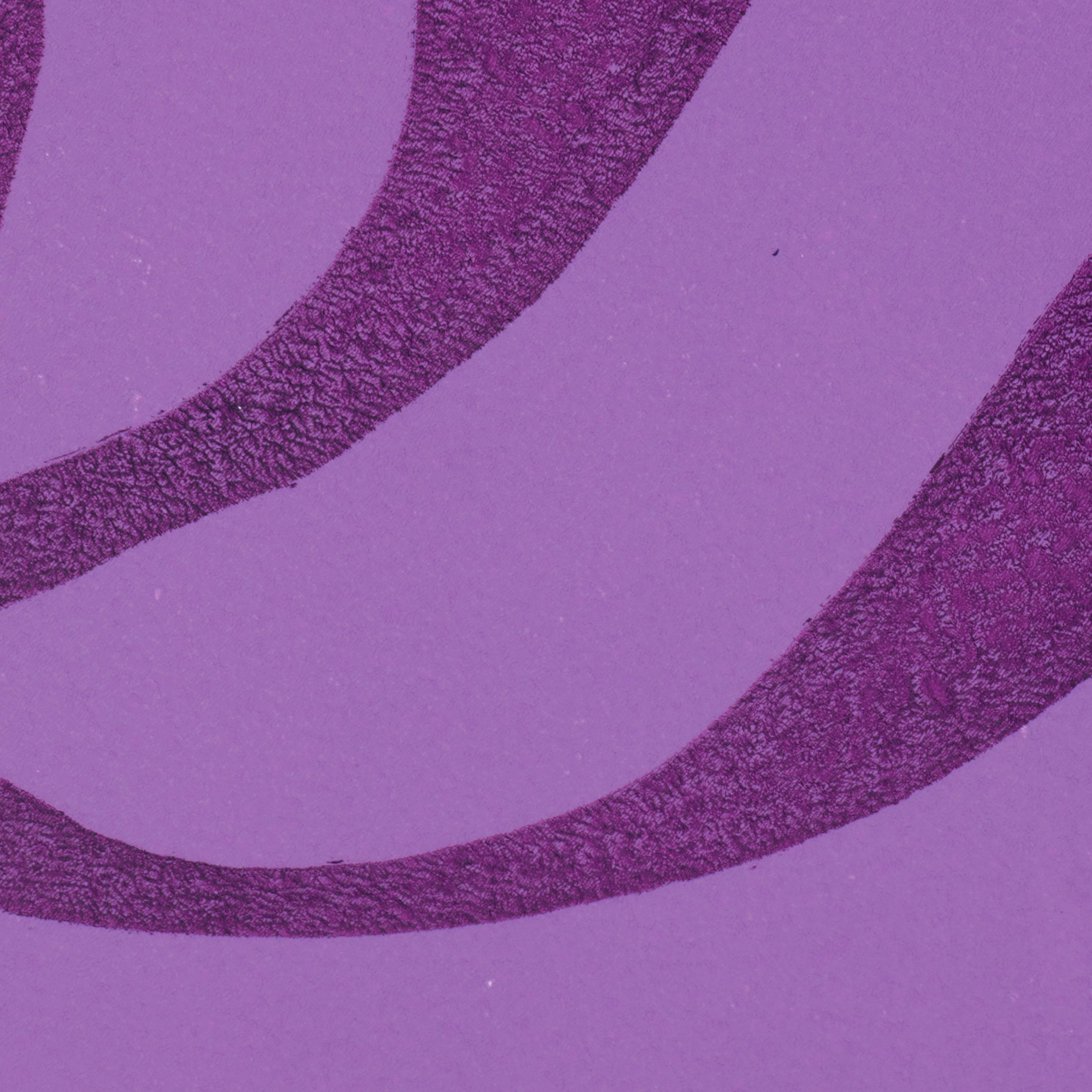 Colorful wall art in purple I Handmade poster Enkel Art Studio